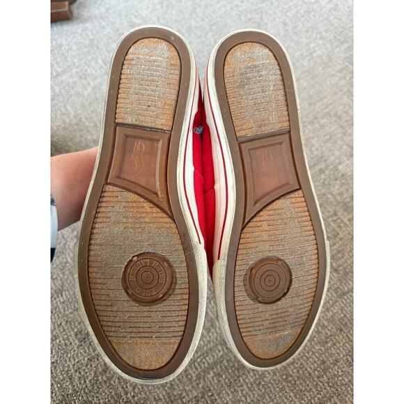 Polo Ralph Lauren Vaugh red canvas sneakers for men size 10.5 - Picture 8 of 10